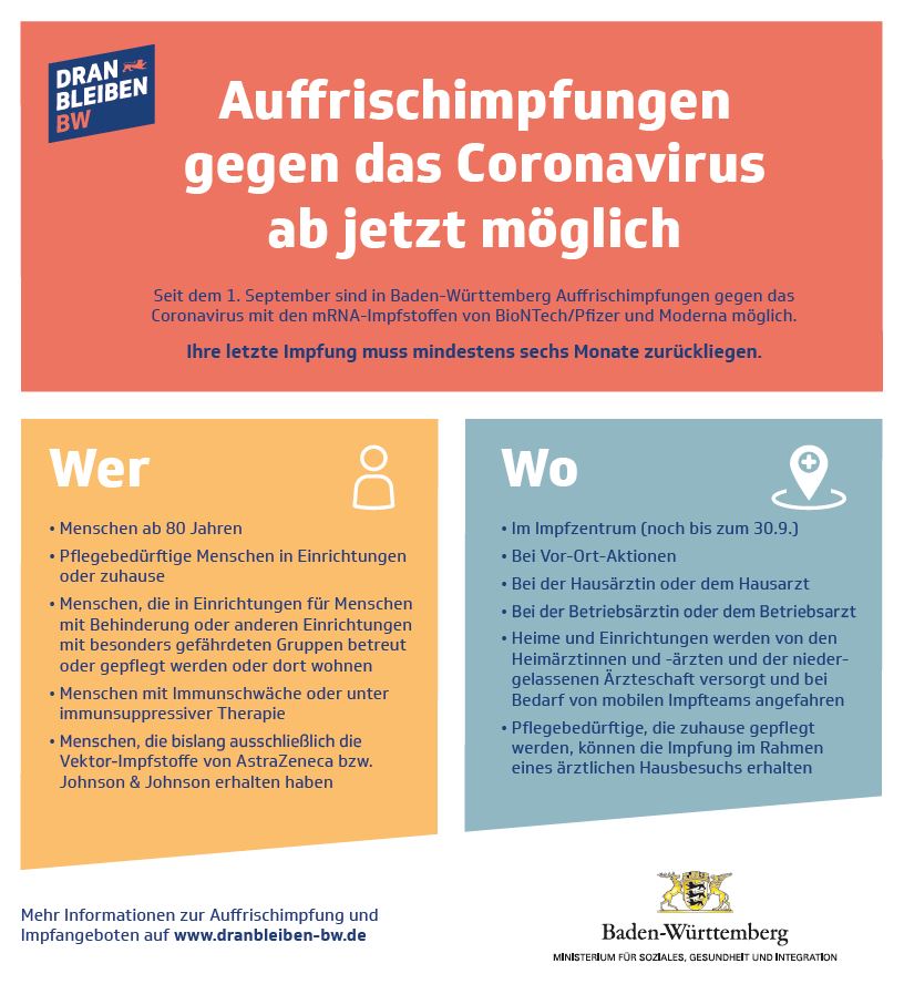 Infos Auffrischungsimpfung