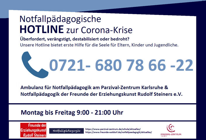 BIld: Bundesweite pädagogosche Hotline Corona