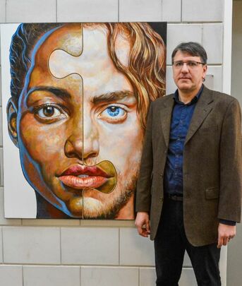 Yaroslav Kurbanov aus Chemnitz hat mit seinem Ölgemälde die Fachjury überzeugt.