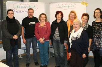 Das Organisationsteam, Ihnen liegen Kinder am Herzen, es fehlt Regine Hauck.