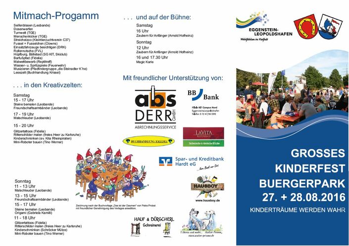 Kinderfest-Flyer Angebote