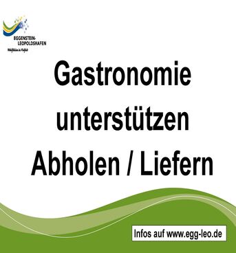 Foto Plakat Gastronomie unterstützen