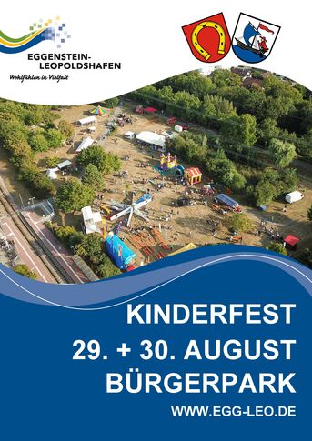 Plakat des großen Kinderfestes 