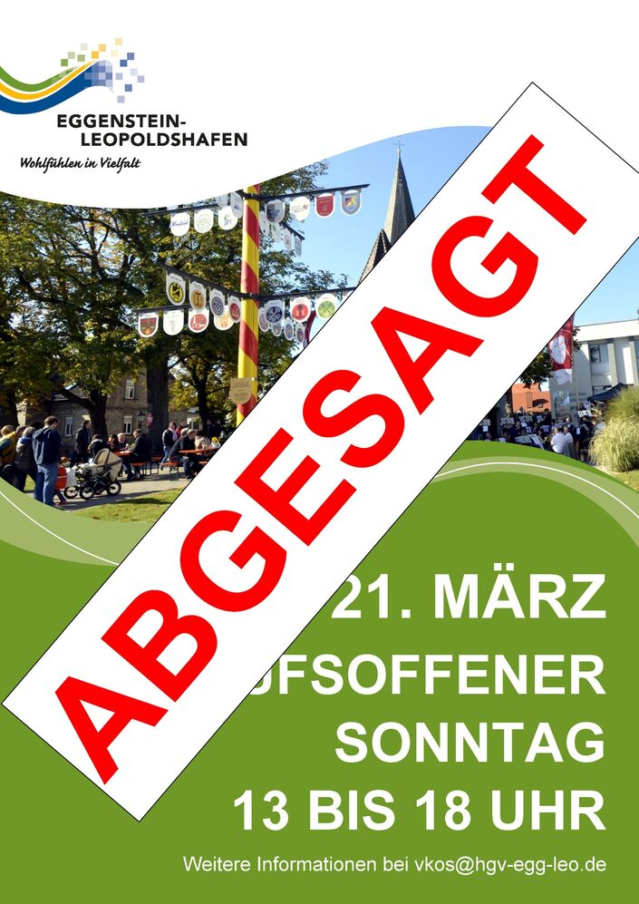 Foto Plakat abgesagt 