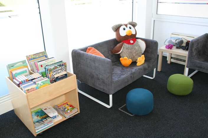 Das neue Lesezimmer in der ehemaligen Sparkasse