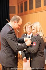 Ehrennadel in Silber für Johanna Repple