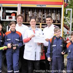 Einsatz bei Edeka – Die Jugendfeuerwehr präsentiert sich