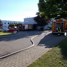 Saunabrand in Gebäude