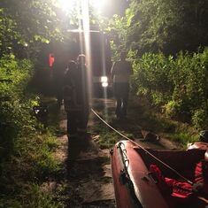 Technische Hilfeleistung Rheinkilometer 370