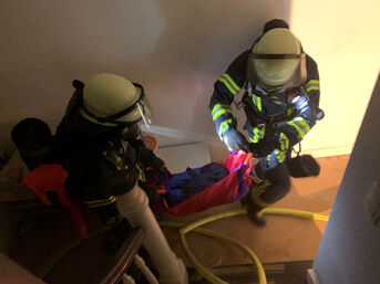 Tragetuch im Einsatz