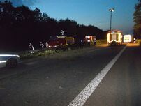 Verkehrsunfall auf der B36 zwischen Eggenstein und Leopoldshafen