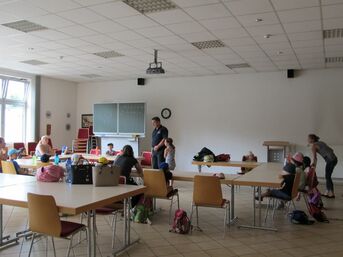 Der KIndergarten zu Besuch bei der Feuerwehr