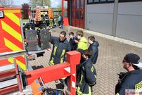 ... mit dem Teleskopmast