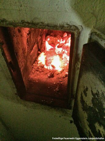 Beim "Ausbrennen" des Kamins
