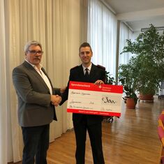 Scheckübergabe vom Freundeskreis Eggenstein e.V.