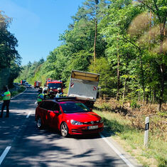 Brandmeldealarm am Schröcker Tor und Auslaufende Kraftstoffe auf der L 559