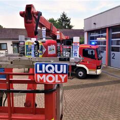 Die Feuerwehr sagt DANKE an LIQUI MOLY