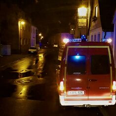 Überlandhilfe in Graben-Neudorf - Brand in Anschlussunterkunft