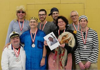 Das Eggensteiner Faschingskomitee 2018, einige fehlen