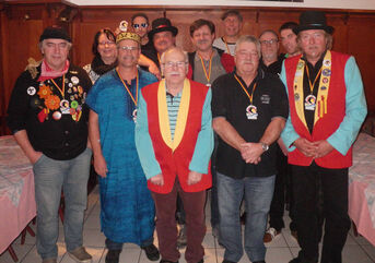 Einige Mitglieder des Faschingskomitees bei ihrer Sitzung in 2016