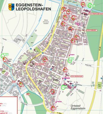 Foto Lageplan OT Eggenstein