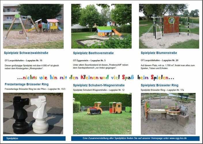 Flyer Spielplätze innen Eggenstein-Leopoldshafen