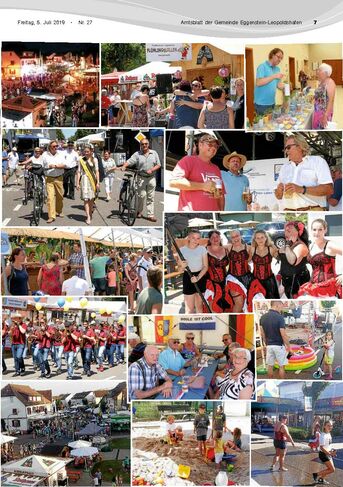 Straßenfest 2019 im Amtsblatt