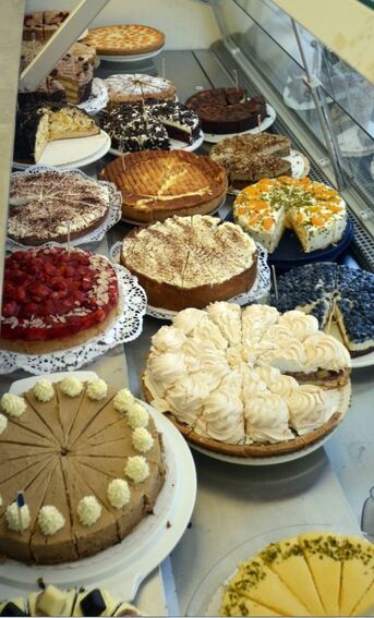 Der Beste einer jeden Bäckerin /Bäckers beim Straßenfest 