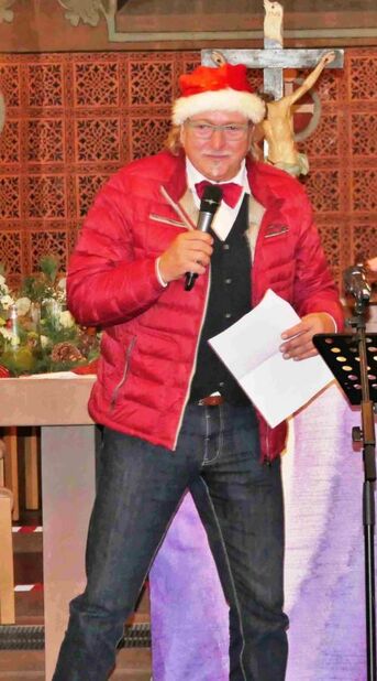 Mario Schönleber, Vorsitzender Ortskartell Eggenstein-Leopoldshafen, ist zusammen mit Thomas Dienst Organisator des Adventssingens.