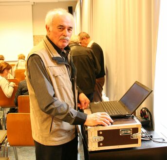 Michael Martin bei der Filmvorführung