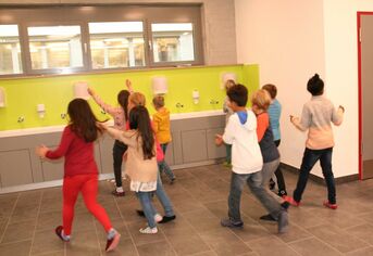 GMS-Mensa Händewaschbereich