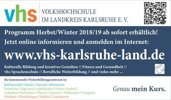 vhs Programm Karlsruhe Land