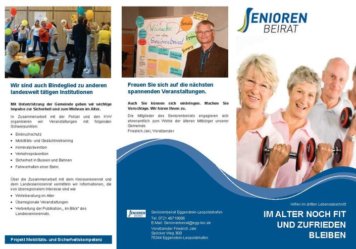 Flyer des Seniorenbeirats Seite 1