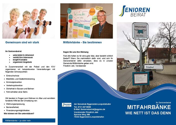 Mitfahrbank - Umfrage-Flyer