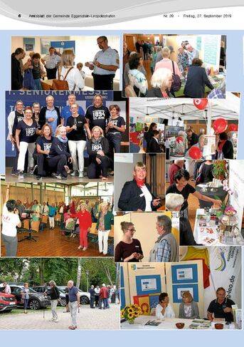 Foto: Seite des Amtsblattes mit Fotos der Seniorenmesse