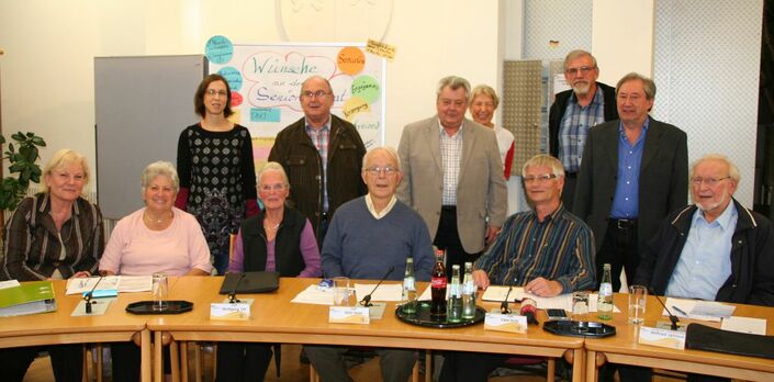 Die ständigen Mitglieder des Seniorenrates von Eggenstein-Leopoldshafen (nicht auf dem Foto: Walter Bumiller, Dietlinde Ganz und Günther Kast)