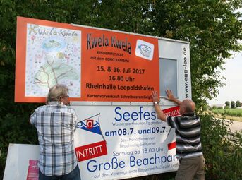 Plakatständer am Ostring