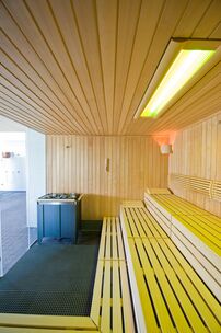 Innenraum finnische Sauna