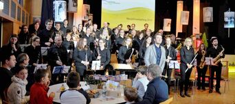 1, Orchester Musikverein Lyra beim Neujahrsempfang 2019, Foto Ralf Schreck