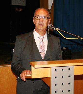 Einwohnerversammlung Oktober 2017: Bürgermeister Bernd Stober