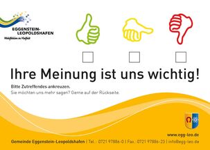 Feedback-Karten bei der Einwohnerversammlung Oktober 2017
