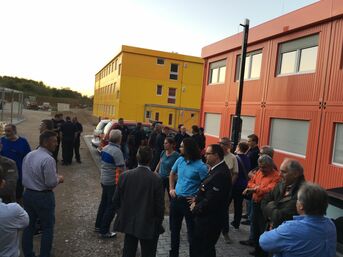 Gemeinderäte besuchten Gemeinschaftsunterkunft zusammen mit Feuerwehr, Foto Robert Redinger