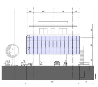 Vorentwurfsstudie Ansicht Bahnhofstraße 