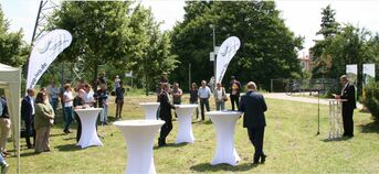 Öffentliche Übergabe des Förderbescheids