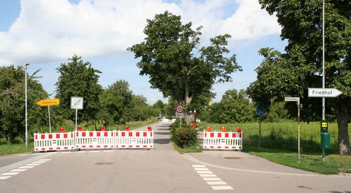 Brücken Kopfweg gesperrt