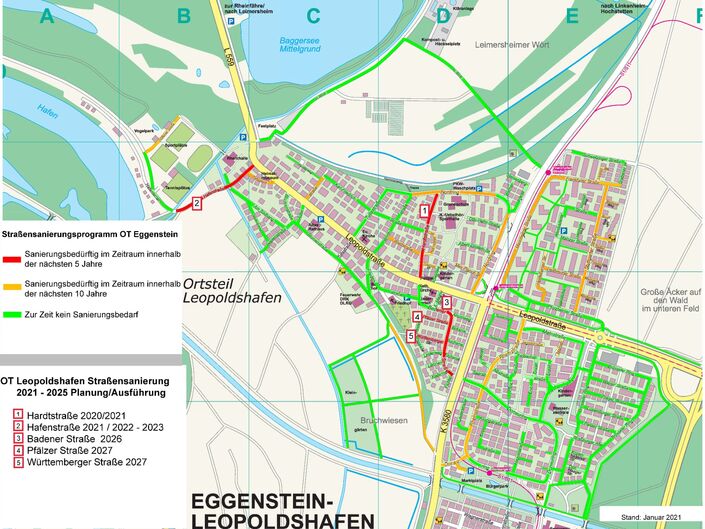 Foto Straßensanierungsprogramm Ortsplan Leopoldshafen