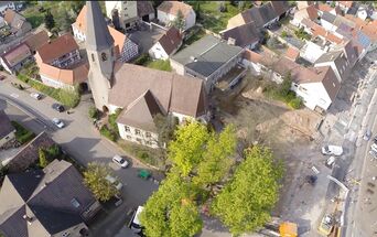 Luftbild ev. Kirche von COPTER MEDIA