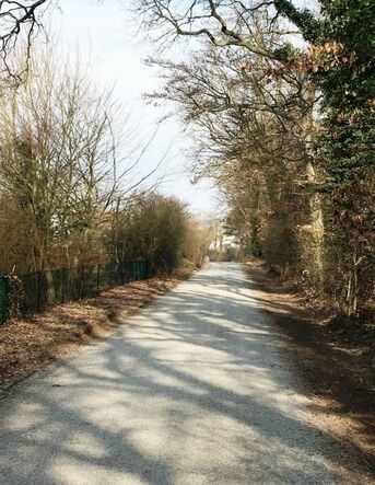 Waldweg N6 beim Seniorenheim wurde 02/2019 neu hergerichtet