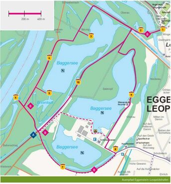 Auenpfad-Karte ca 8 km