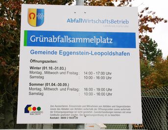 Öffnungszeiten Grünabfallsammelplatz bzw. Kompostplatz